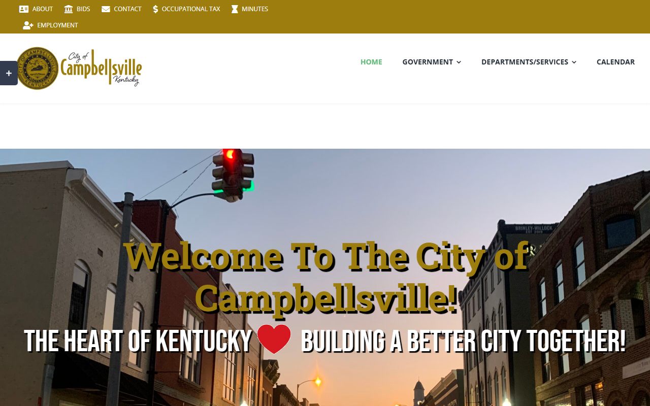 Campbellsville City Clerk records page
