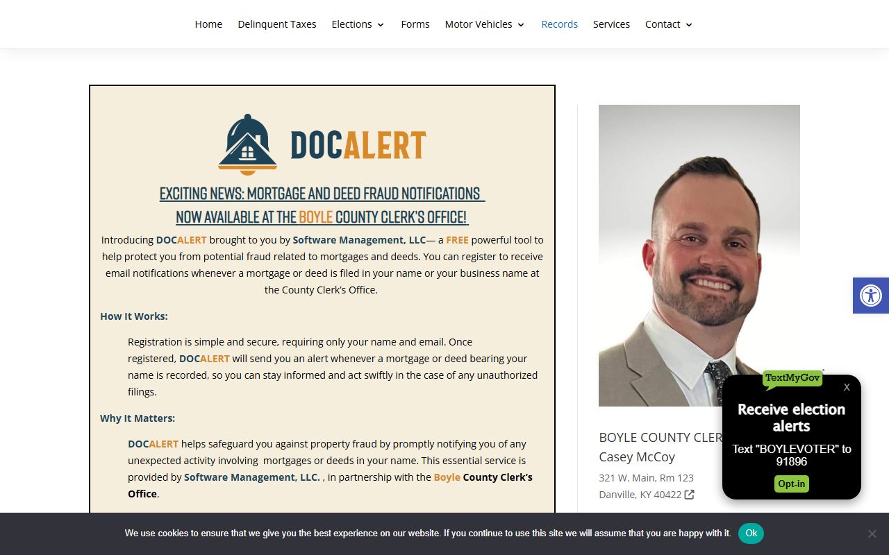 Boyle County Clerk office